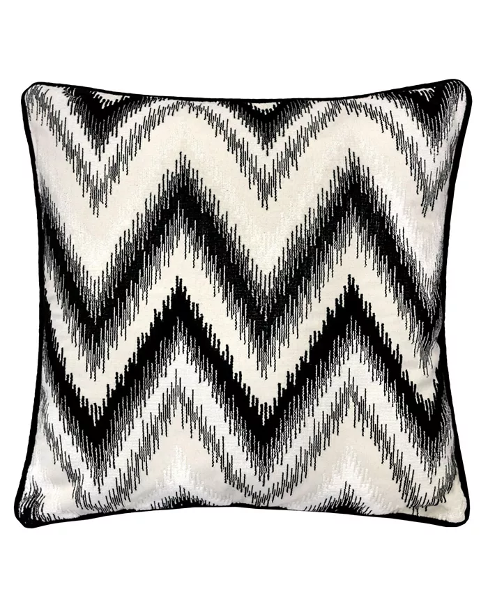 Homey Cozy Series Zig Zag Liner Velvet Large Sofa Couch Pillowandnbsp - Intensery