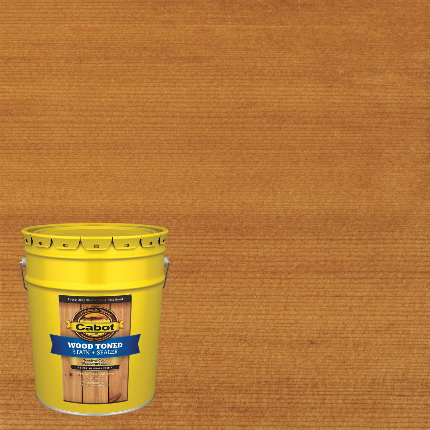 Cabot Wood Toned Transparent Heartwood Oil-Based Deck and Siding Stain 5 gal - Intensery