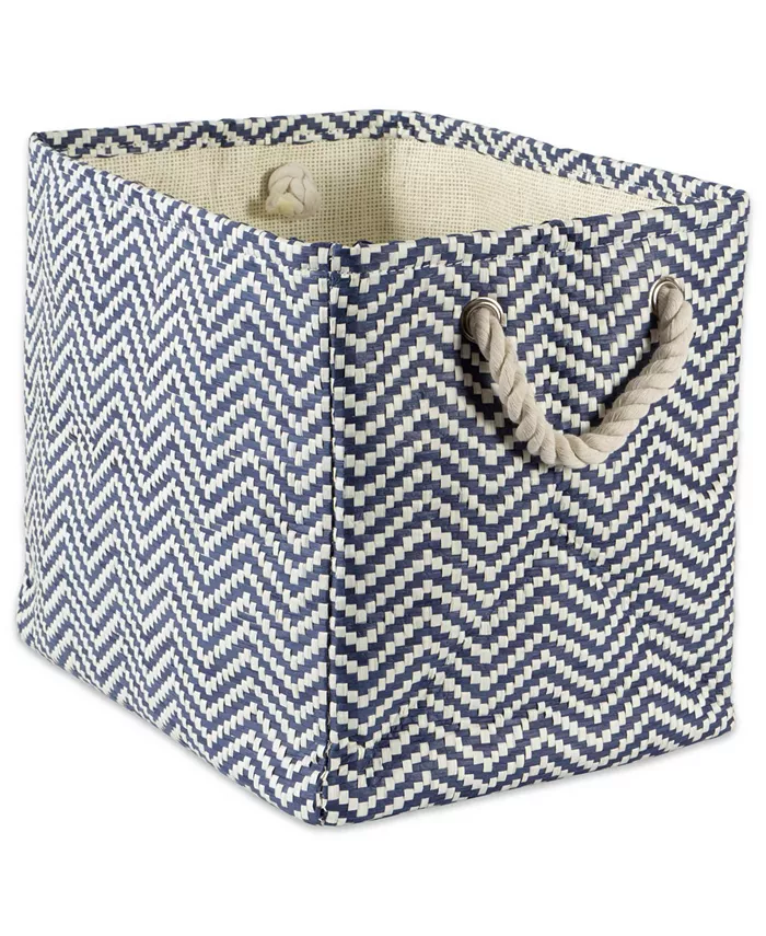 Design Imports Paper Bin Chevron Rectangle Small - Intensery
