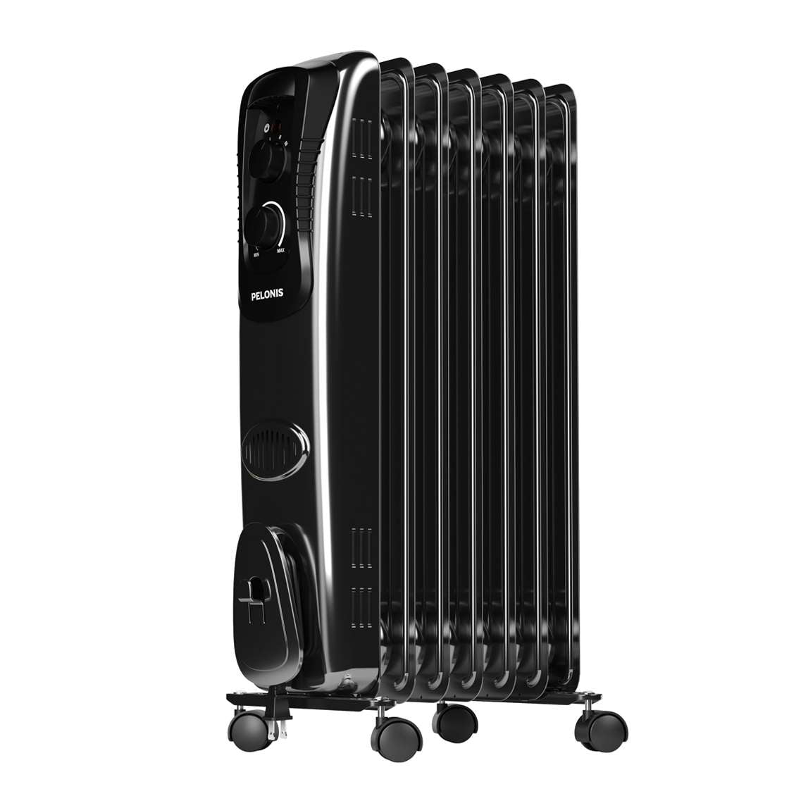 Pelonis NY1507-20MB Electric Radiator Heater Black 25 Inches - Intensery