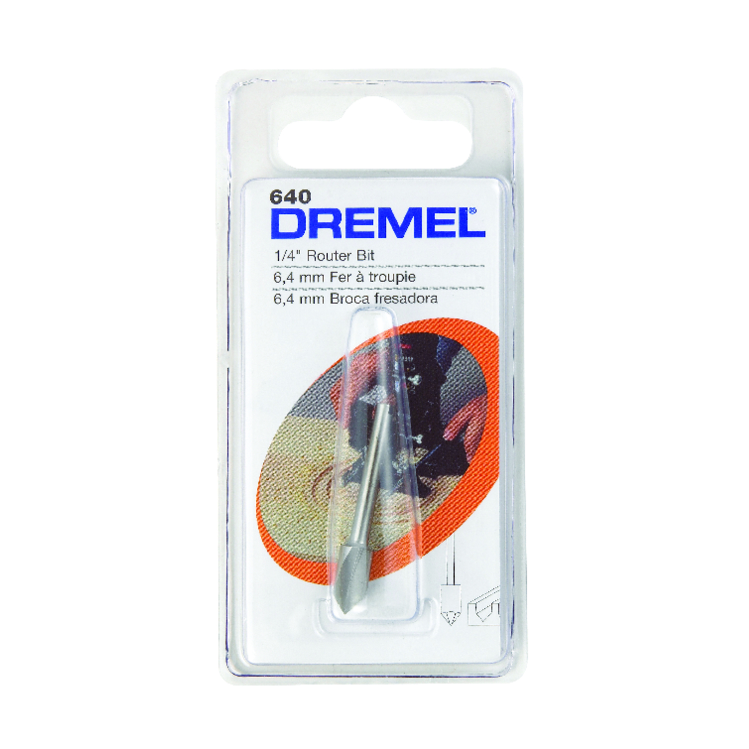 Dremel 1/4 in. X 1-1/2 in. L High Speed Steel High Speed Router Bit 1 pk - Intensery