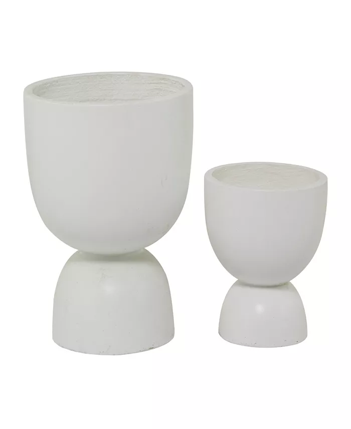 Novogratz Collection Magnesium Oxide Indoor Outdoor Planter Set of 2 - Intensery