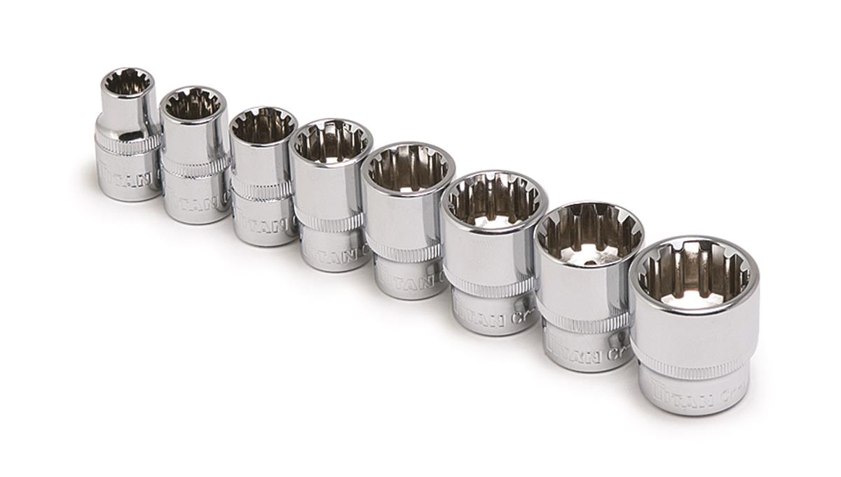 Titan Tools 15203 Titan Spline Socket Sets - Intensery