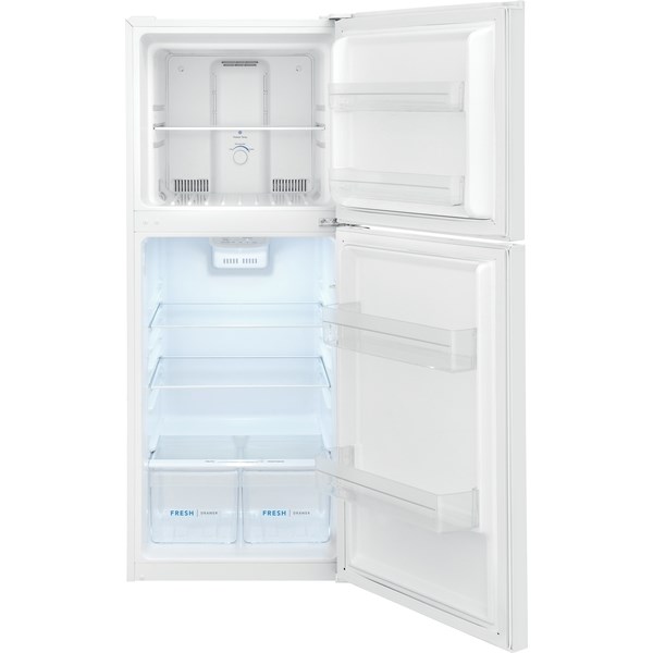 10.1 cu ft Top Freezer White Refrigerator - Intensery