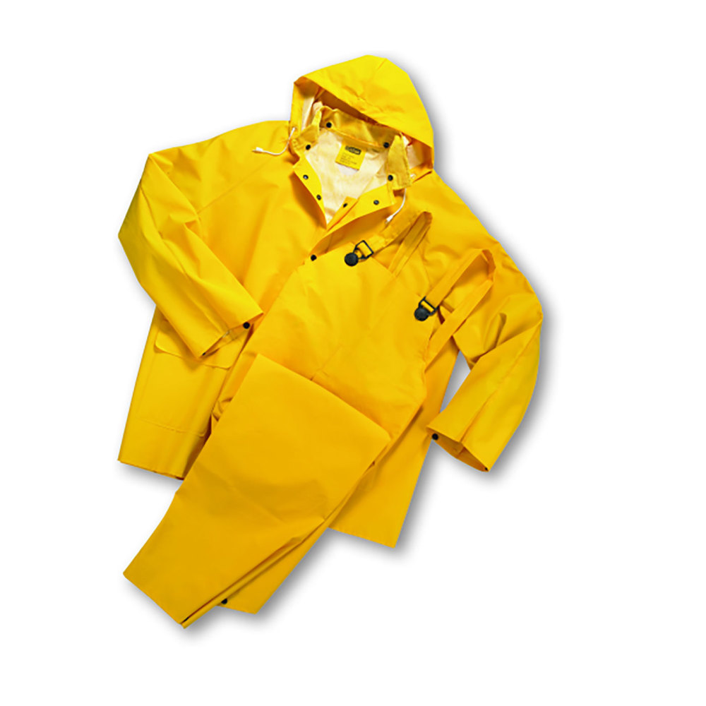 Protective Industrial Products Rainsuit West Chester Yellow PVC/Polyester 2X 3pc - Intensery