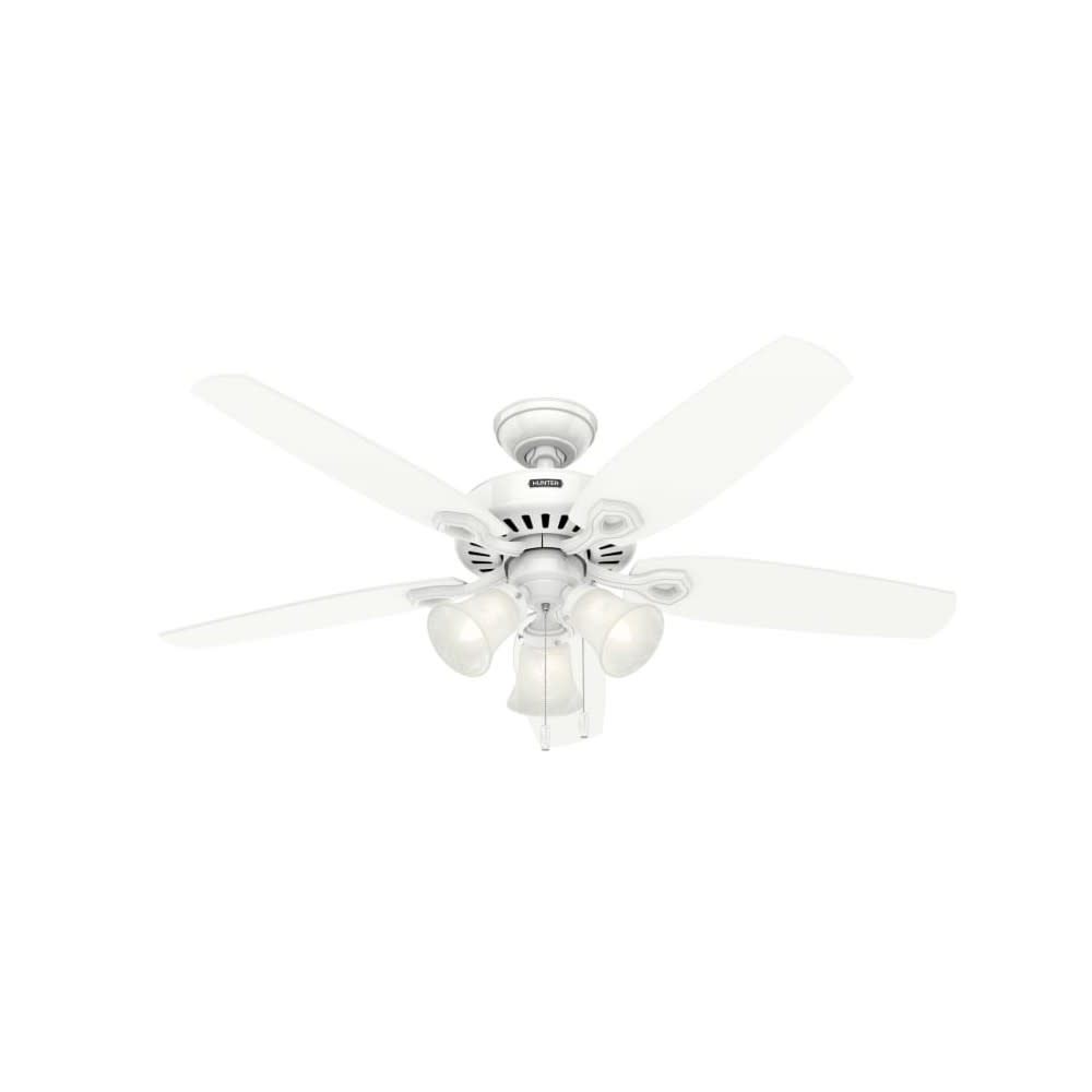 Hunter Builder Plus Ceiling Fan 52 Snow White Snow White - Intensery