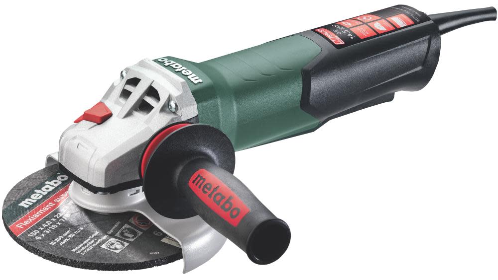 Metabo 6 Angle Grinder 9600 RPM 14.5 Amp with Non Locking Paddle - Intensery