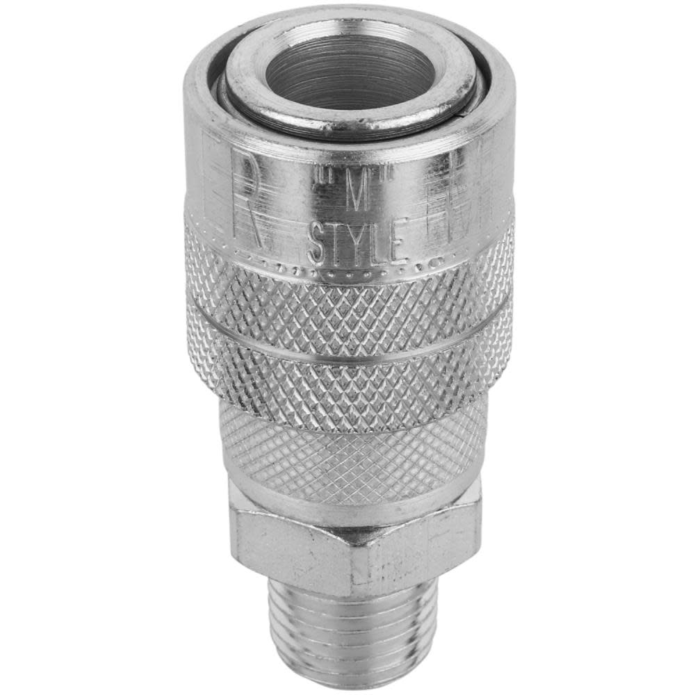Milton 1/4 MNPT Industrial Interchange M Style Quick Connect Steel Coupler - Intensery