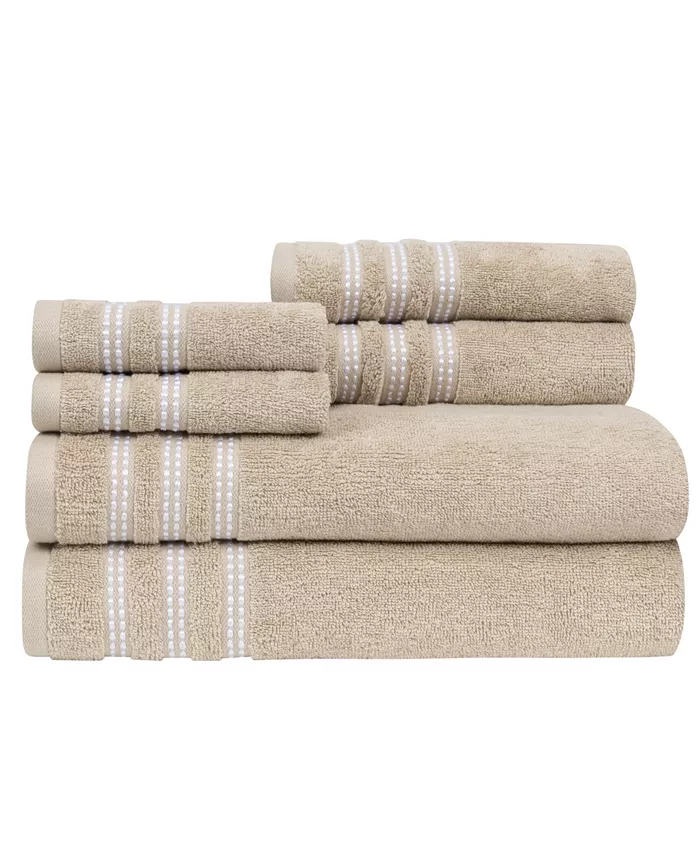 Caro Home Sabina Low Twist Towel Set， 6 Pieces - Intensery