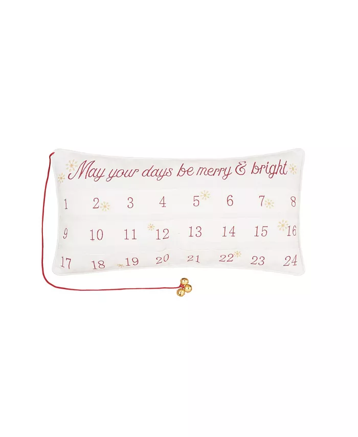 CandF Home Merry Bright Advent Pillow - Intensery