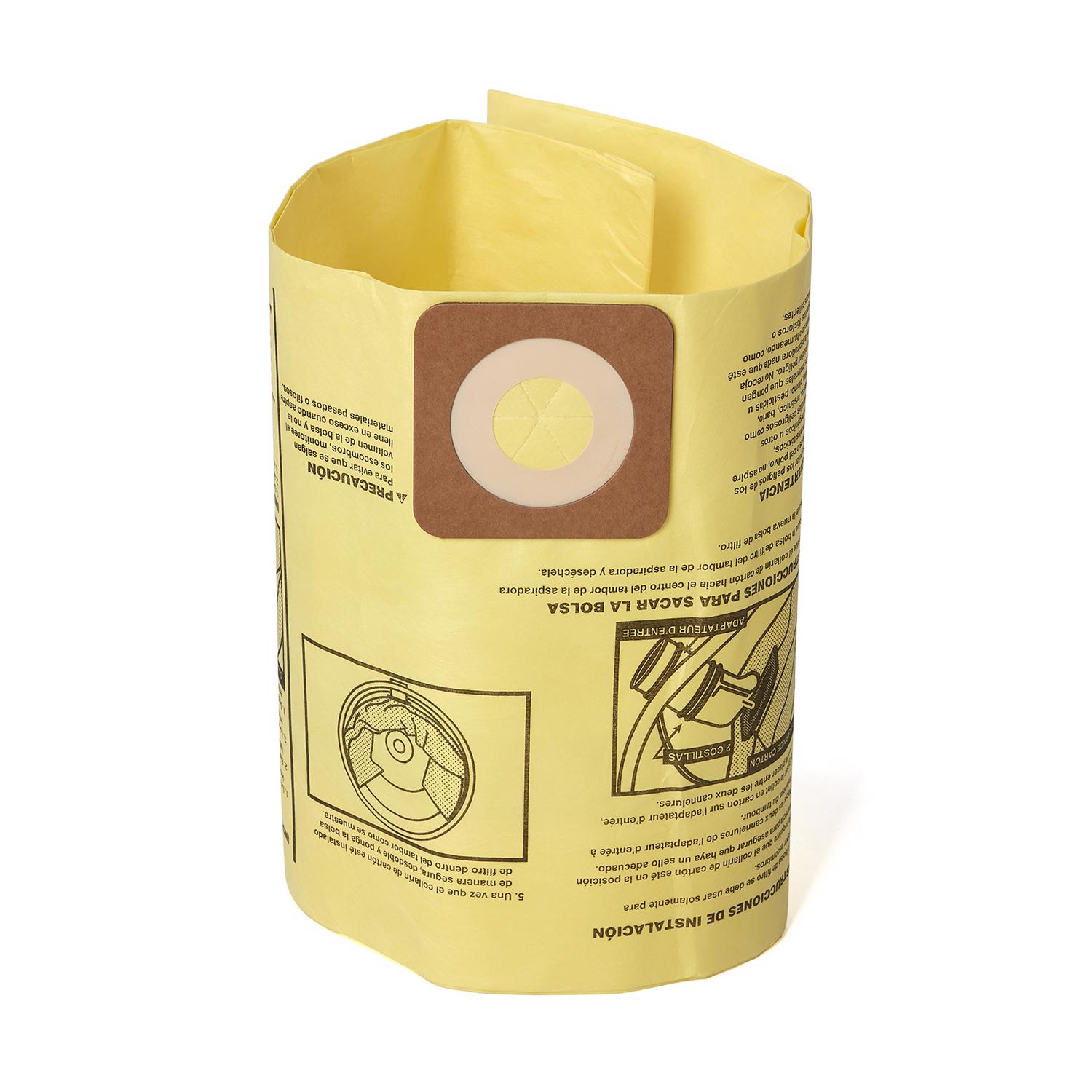 Craftsman 2 in. L X 10 in. W Wet/Dry Vac Filter Bag 2 pc - Intensery
