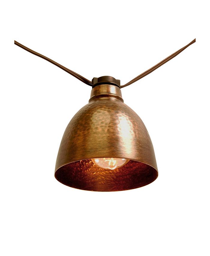 Macy's Lumabase 10 Bronze Metal Electric Cafe String Lights - Intensery