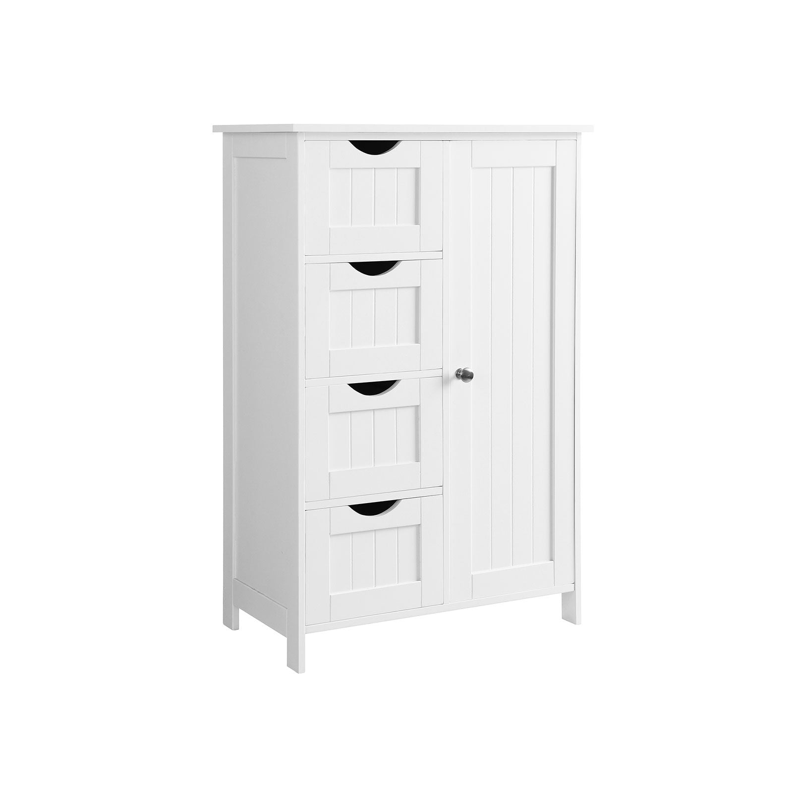 VASAGLE White Bathroom Storage Cabinet with Drawers - Intensery