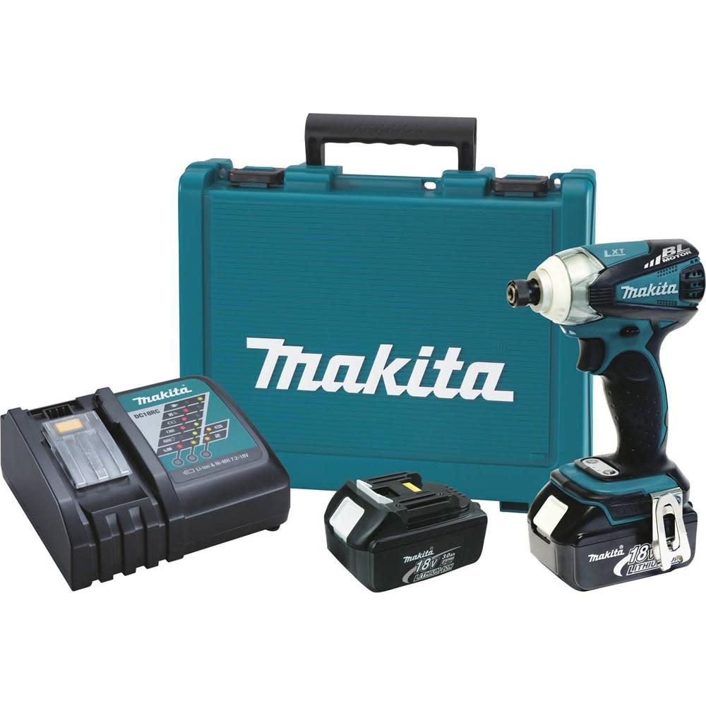 Makita 18V LXT Lithium-Ion Brushless Cordless 3-Speed Impact Driver Kit XDT01 from Makita - Intensery