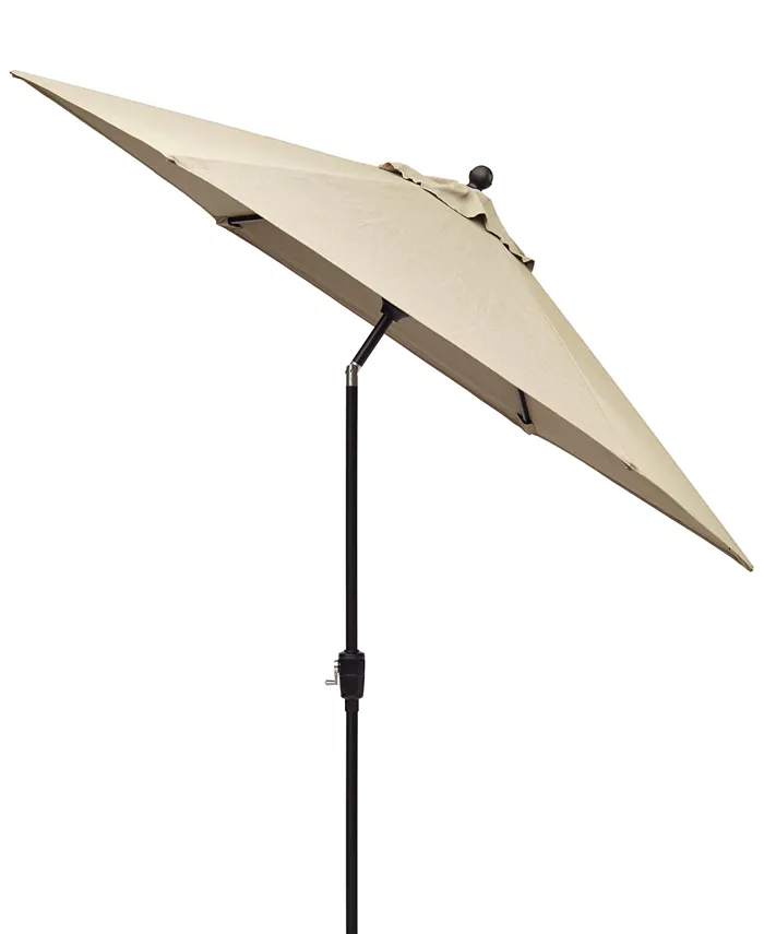 Agio CLOSEOUT! Chateau Outdoor 11' Push Button Tilt Umbrella with Outdoor Fabric， Created for Macy's - Intensery