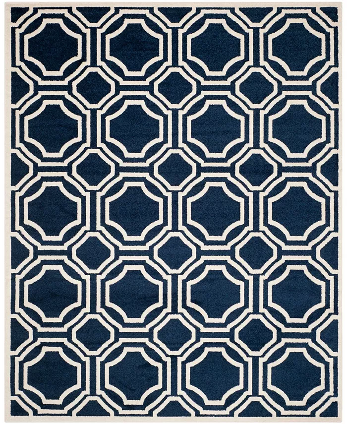 Safavieh Amherst 411 Navy and Ivory Area Rug Collection - Intensery