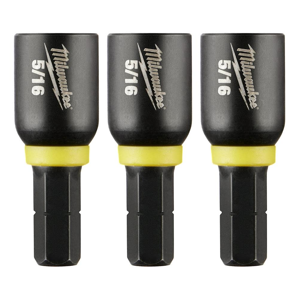 Milwaukee SHOCKWAVE 5/16 in. Insert Nut Driver 3PK 49-66-4513 from Milwaukee - Intensery