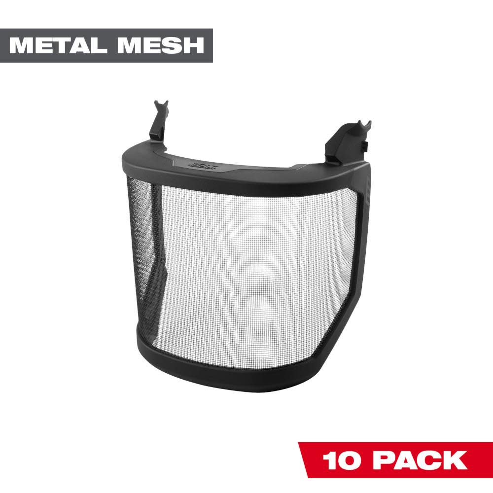 Milwaukee Mesh Shield Replacement No Brim Helmet Only Mount 10pk 48-73-1435 from Milwaukee - Intensery