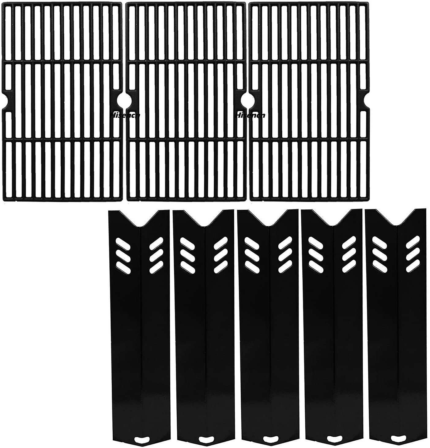 Grill Grates + Heat Plates Replacement Part Kit for Dyna-Glo DGF510SBP, DGF510SSP, DGF510SSP-D etc Grill - Intensery
