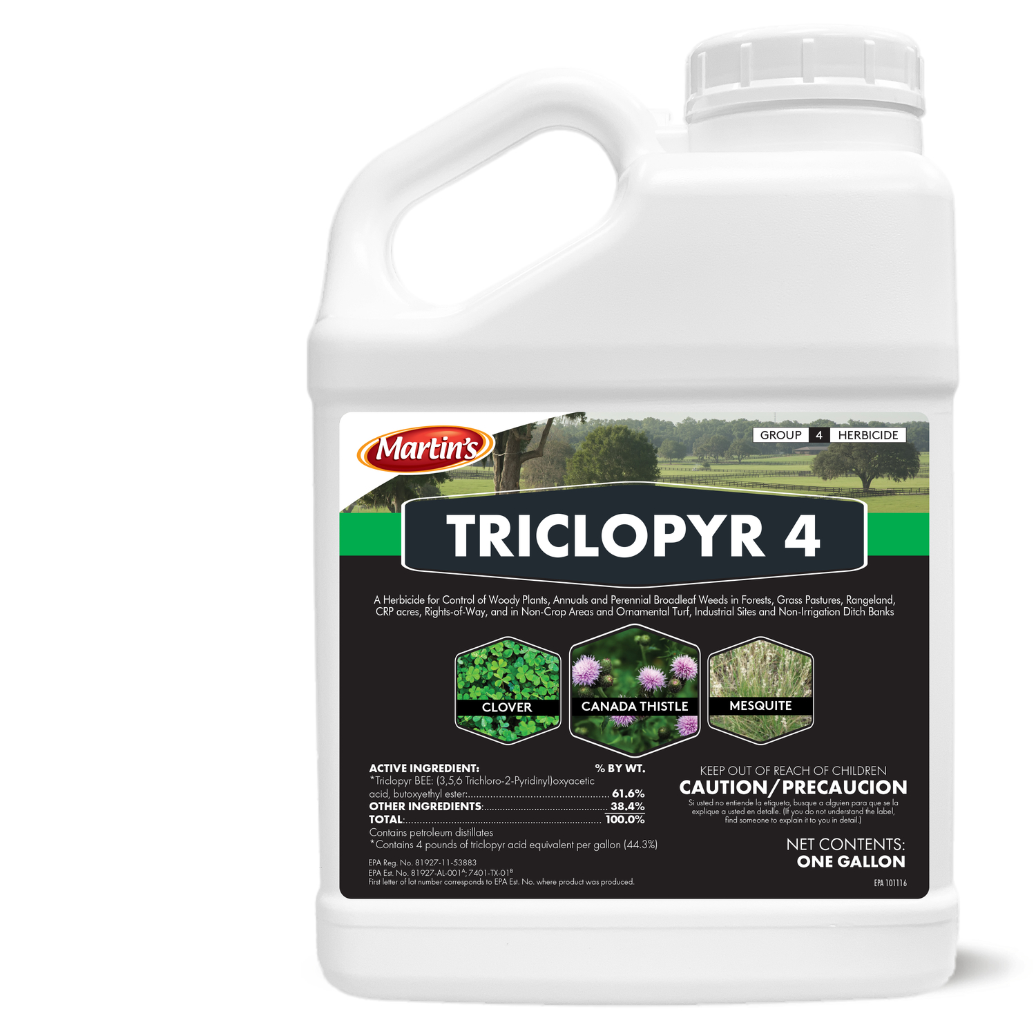Martin\u0027s Triclopyr 4 Brush and Weed Herbicide Concentrate 1 gal - Intensery