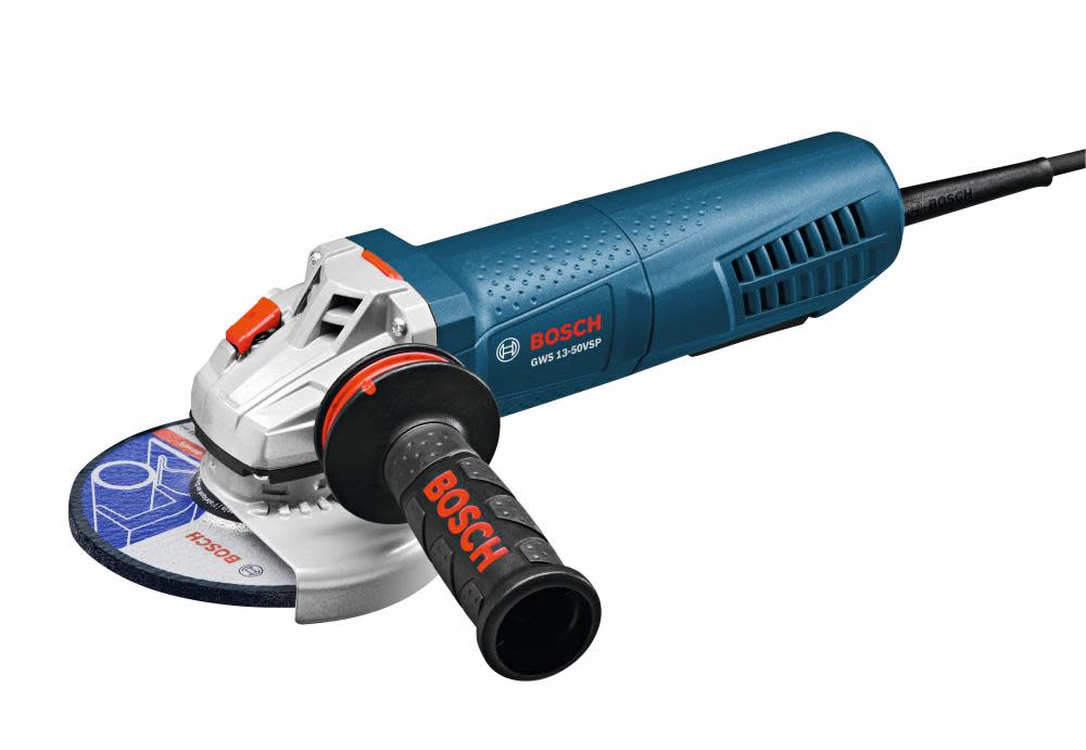 Bosch 5 In. Angle Grinder Variable Speed with Paddle Switch GWS13-50VSP from Bosch - Intensery