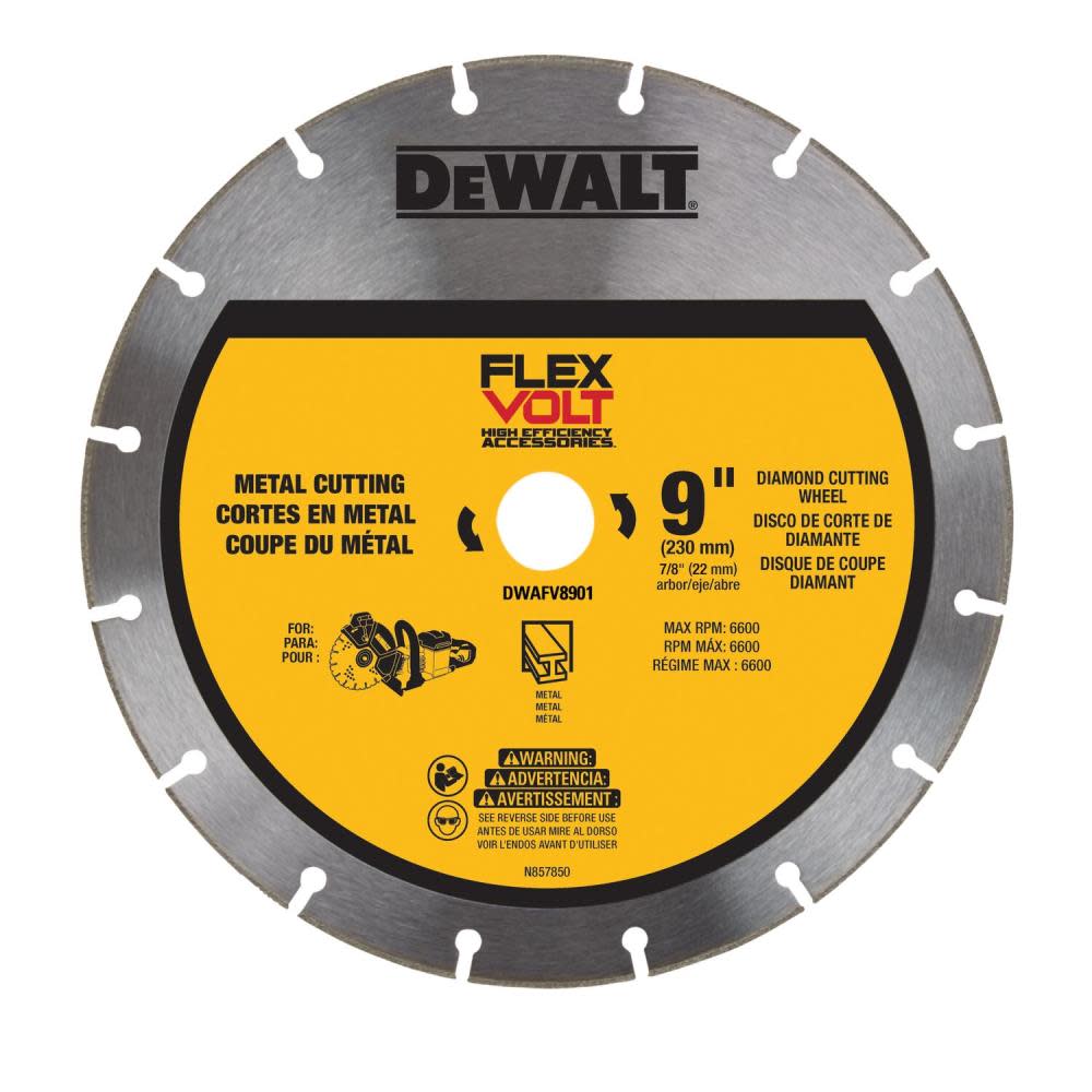 DEWALT Diamond Wheel FLEXVOLT 9 Metal Cutting - Intensery