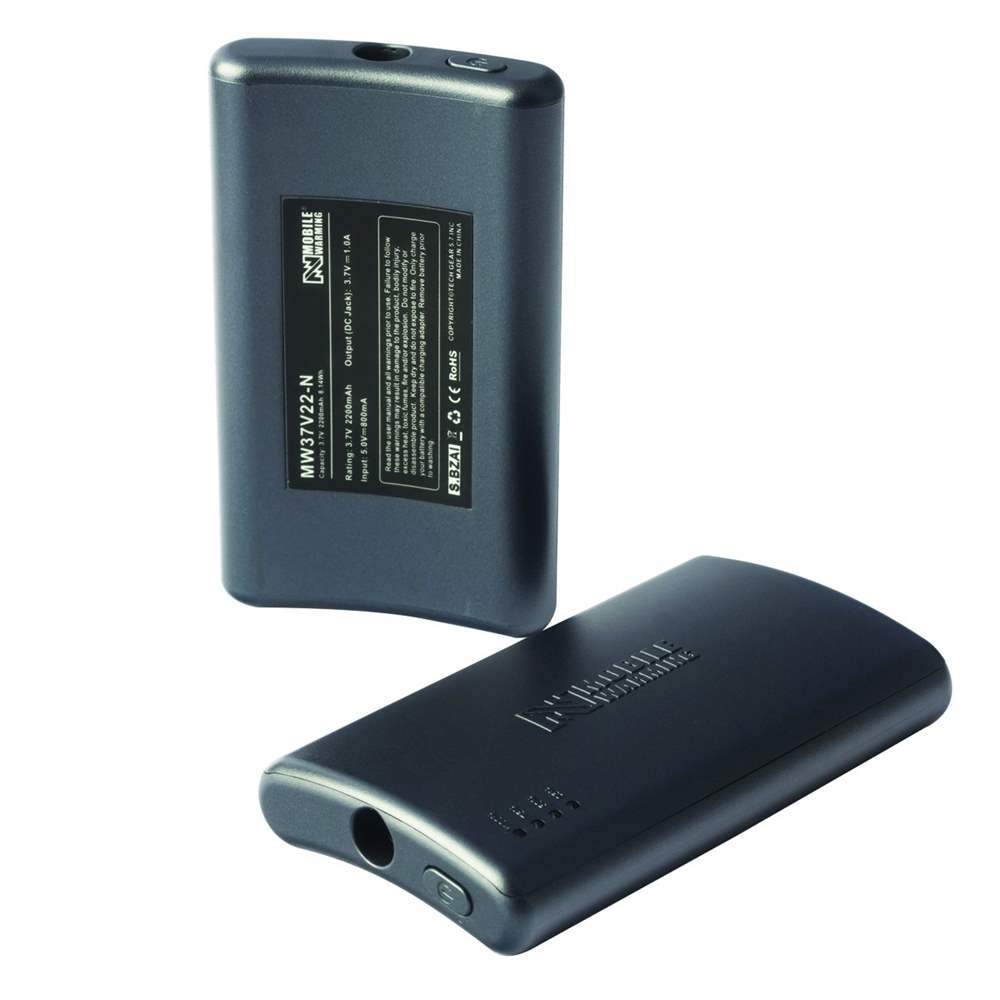Mobile Warming 3.7V 2200mAh Black Premium Sock Battery and Cable - Intensery