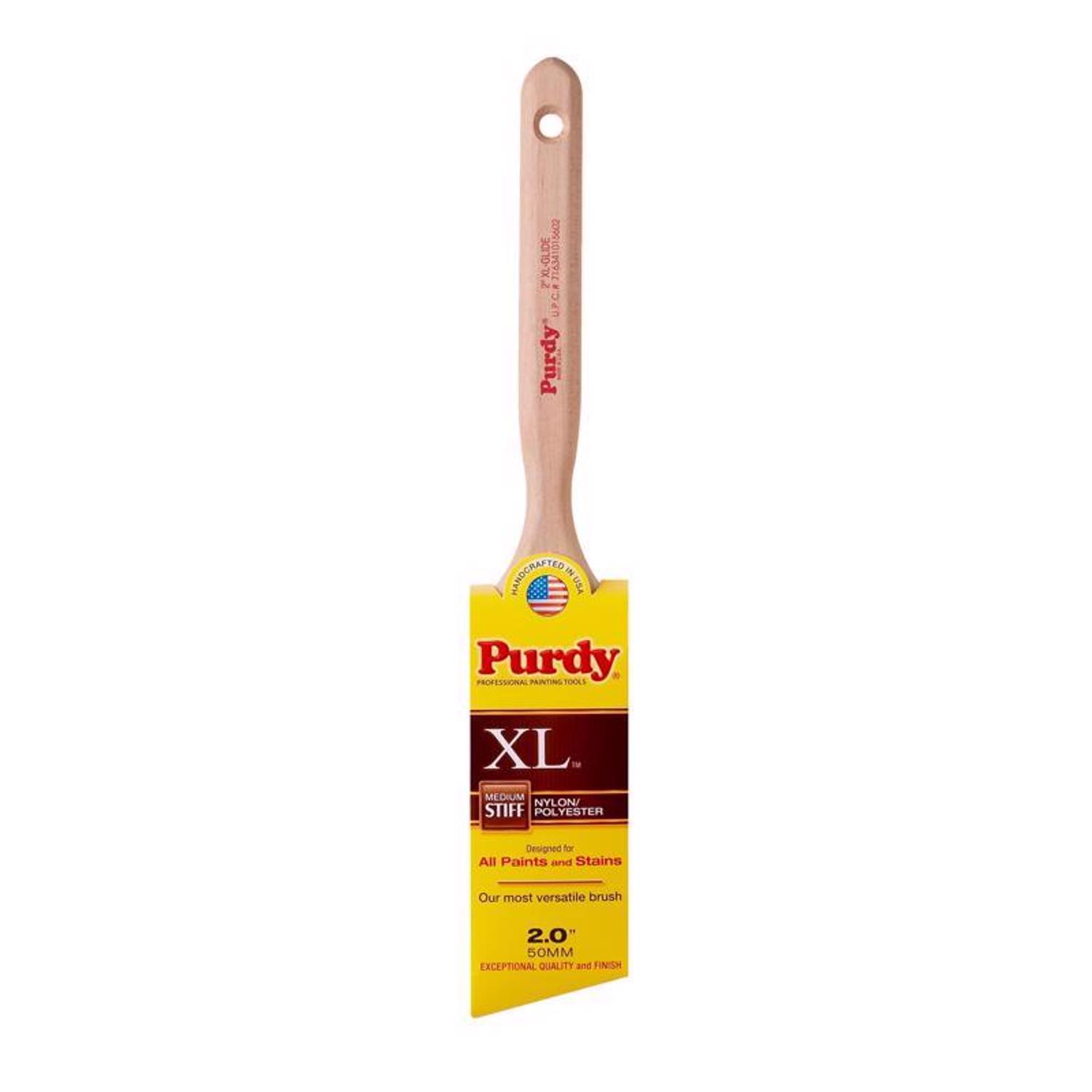 Purdy XL Glide 2 in. Medium Stiff Angle Trim Paint Brush - Intensery