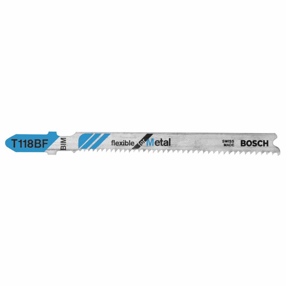 Bosch Jig Saw Blades 3 5/8 11-14 TPI Flexible for Metal T-Shank 5pc - Intensery