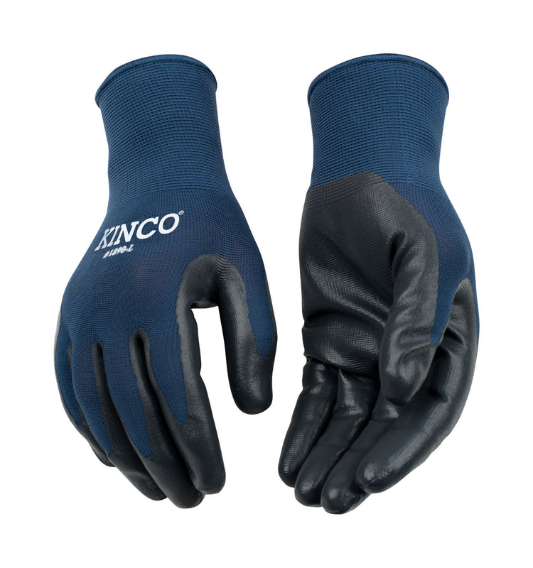 Kinco Men\u0027s Indoor/Outdoor Grip Gloves Blue/Gray L 1 pair - Intensery
