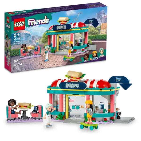LEGO Friends Heartlake Downtown Diner 41728 Building Toy Set - Intensery