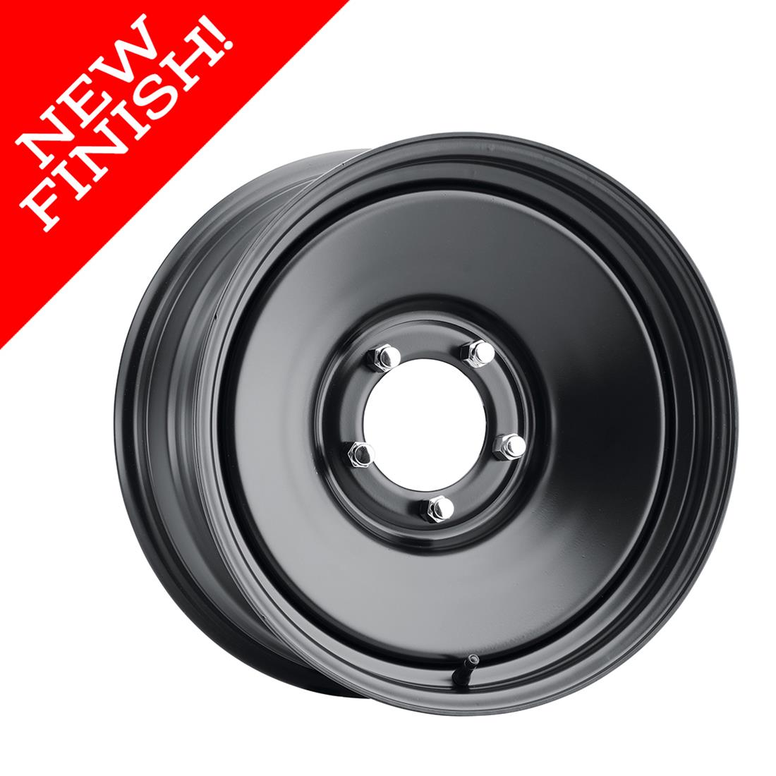 U.S. Wheel 68-88121 U.S. Wheel 68 Series Rat Rod Satin Black Wheels - Intensery