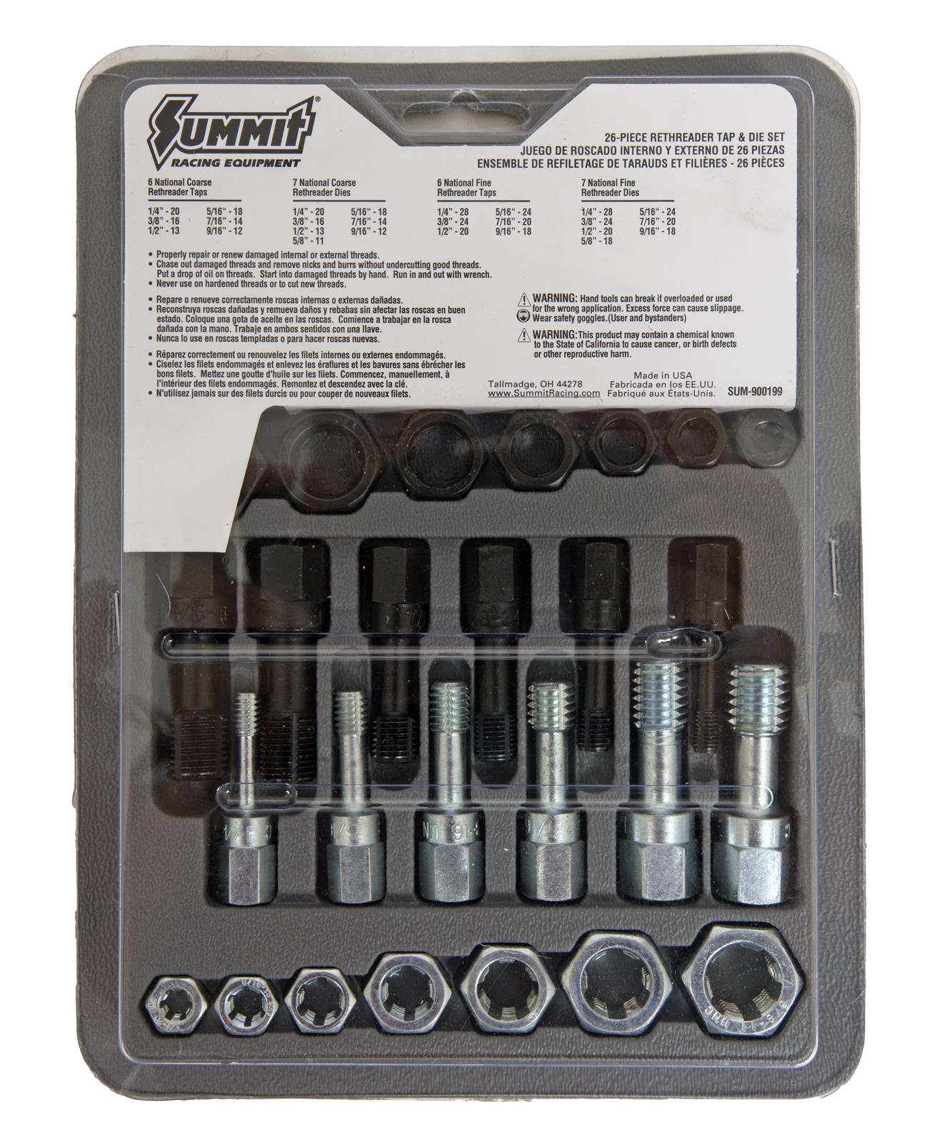 Summit Racing SUM-900199 Summit Racing? Complete Thread Cleaning Kits - Intensery
