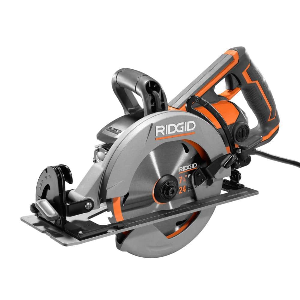 RIDGID THRUCOOL 15 Amp 7-1/4 in. Worm Drive Circular Saw R32104 - Intensery