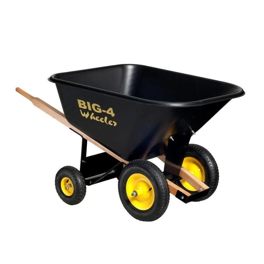 10 Cu. ft.  Wheelbarrow, Black - Intensery