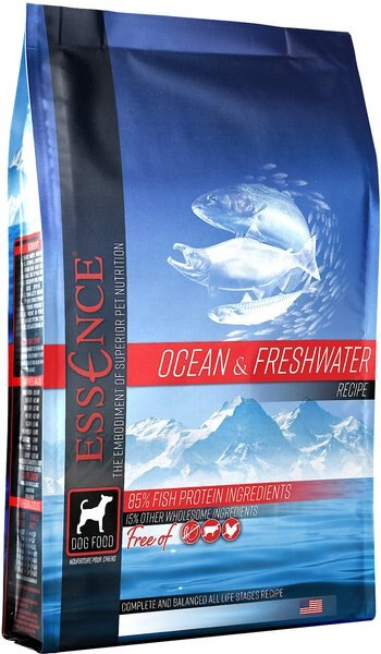 Essence Ocean and Freshwater Recipe Grain-Free Dry Dog Food - Intensery
