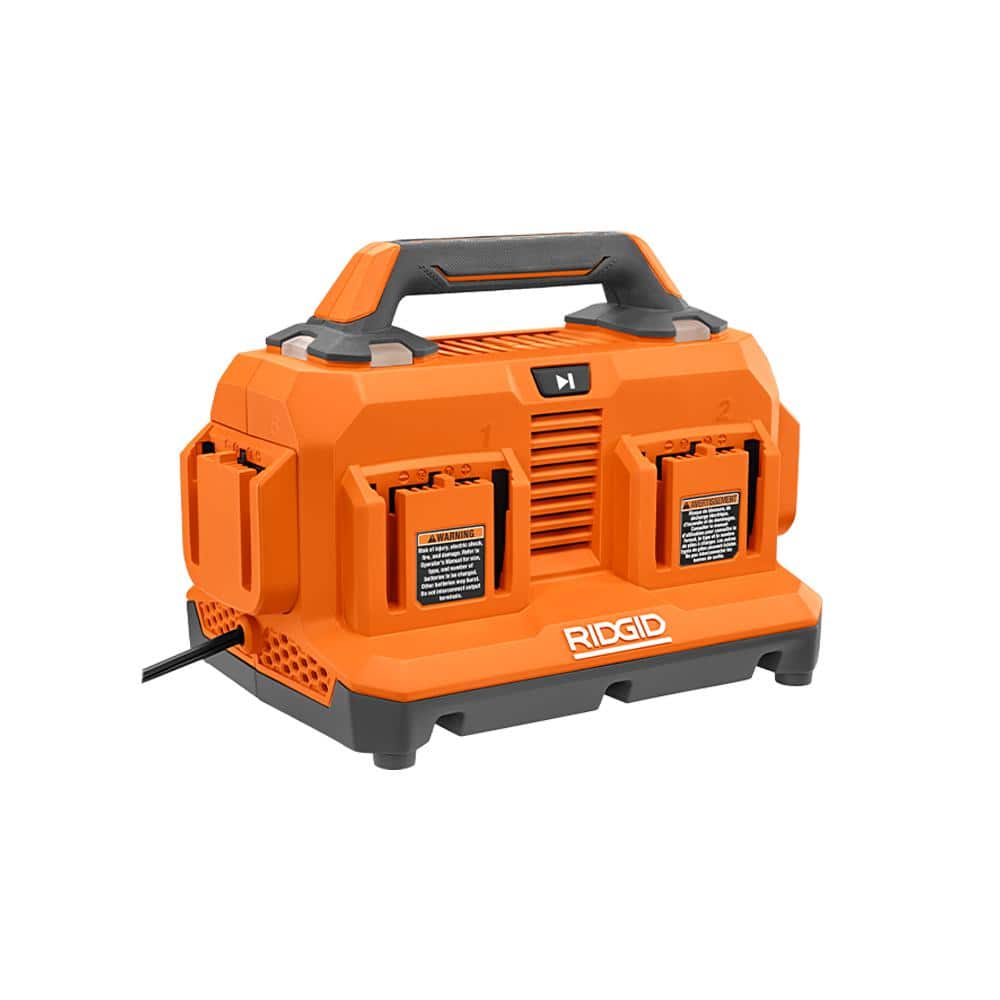 RIDGID 18V 6-Port Sequential Charger AC86096 - Intensery