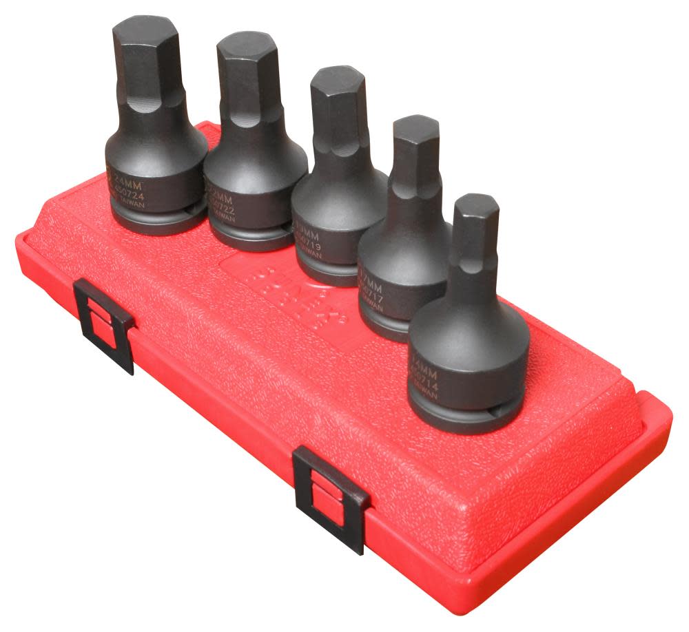 3/4 In. Drive Metric Hex Impact Socket Set 5 pc. - Intensery