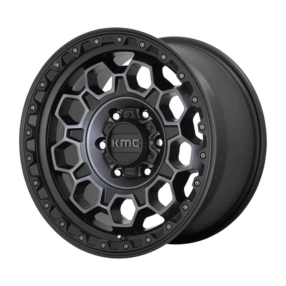 KMC KM545 TREK KM545 17X9 6X5.5 S-BLK GTCC 18MM - Intensery
