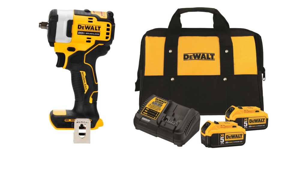 DEWALT 20V MAX 3/8 Impact Wrench Hog Ring Anvil Kit Bundle - Intensery
