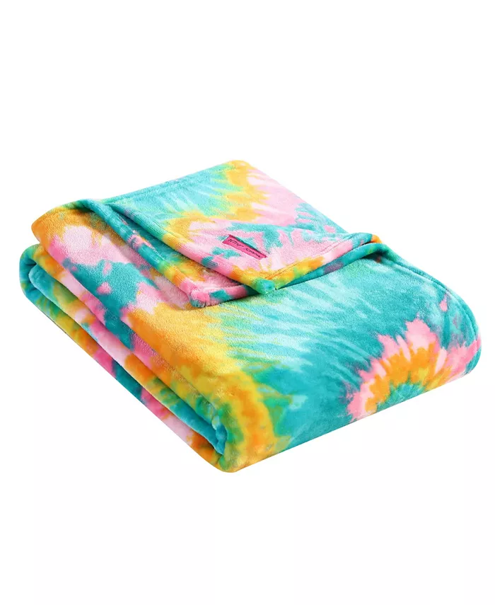 Betsey Johnson Tie Dye Love Ultra Soft Plush Blanket， King - Intensery
