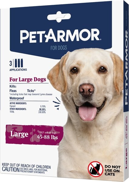 PetArmor Flea and Tick Spot Treatment for Dogs， 45-88 lbs - Intensery