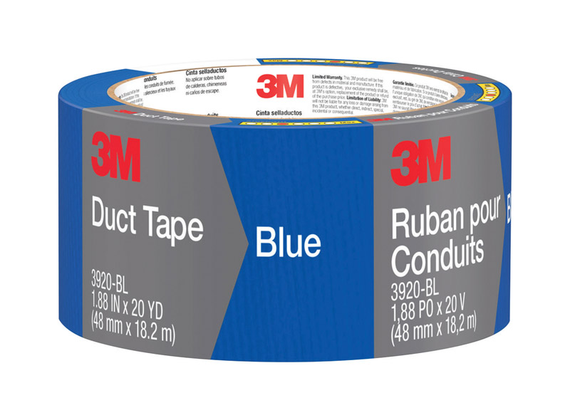 3M Scotch 1.88 in. W X 20 yd L Blue Solid Duct Tape - Intensery