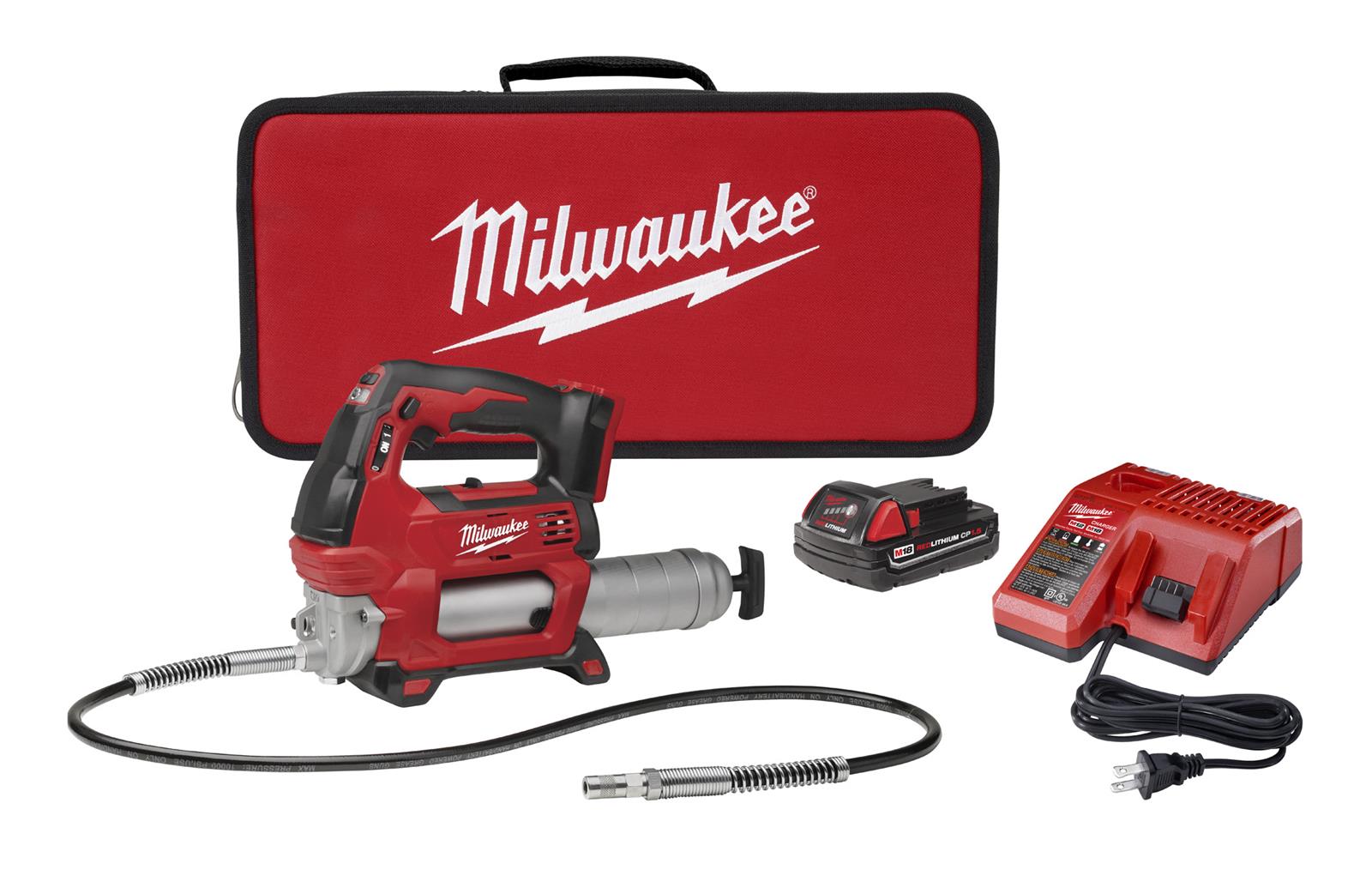 Milwaukee Tool 2646-21CT Milwaukee M18 Cordless 2-Speed Grease Guns - Intensery