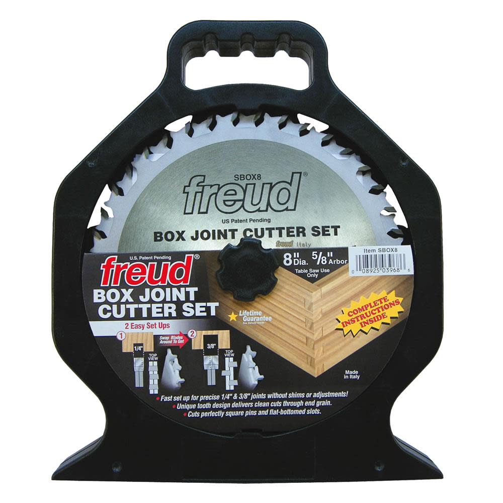 Freud 8 In. x 20T Box Joint Cutter Set - Intensery