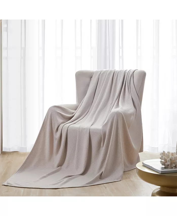 Hotel Grand Luxurious Thermal 100% Cotton Blanket， Full Queen - Intensery