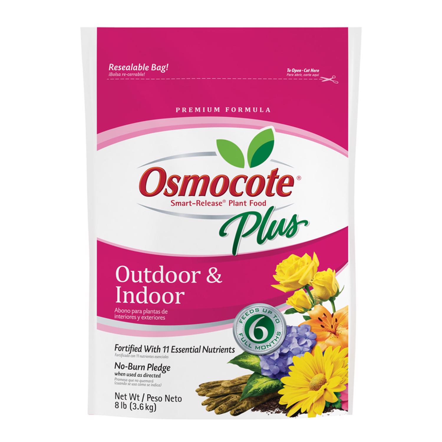 Osmocote Smart-Release Plus Outdoor \u0026 Indoor Granules Plant Food 8 lb - Intensery