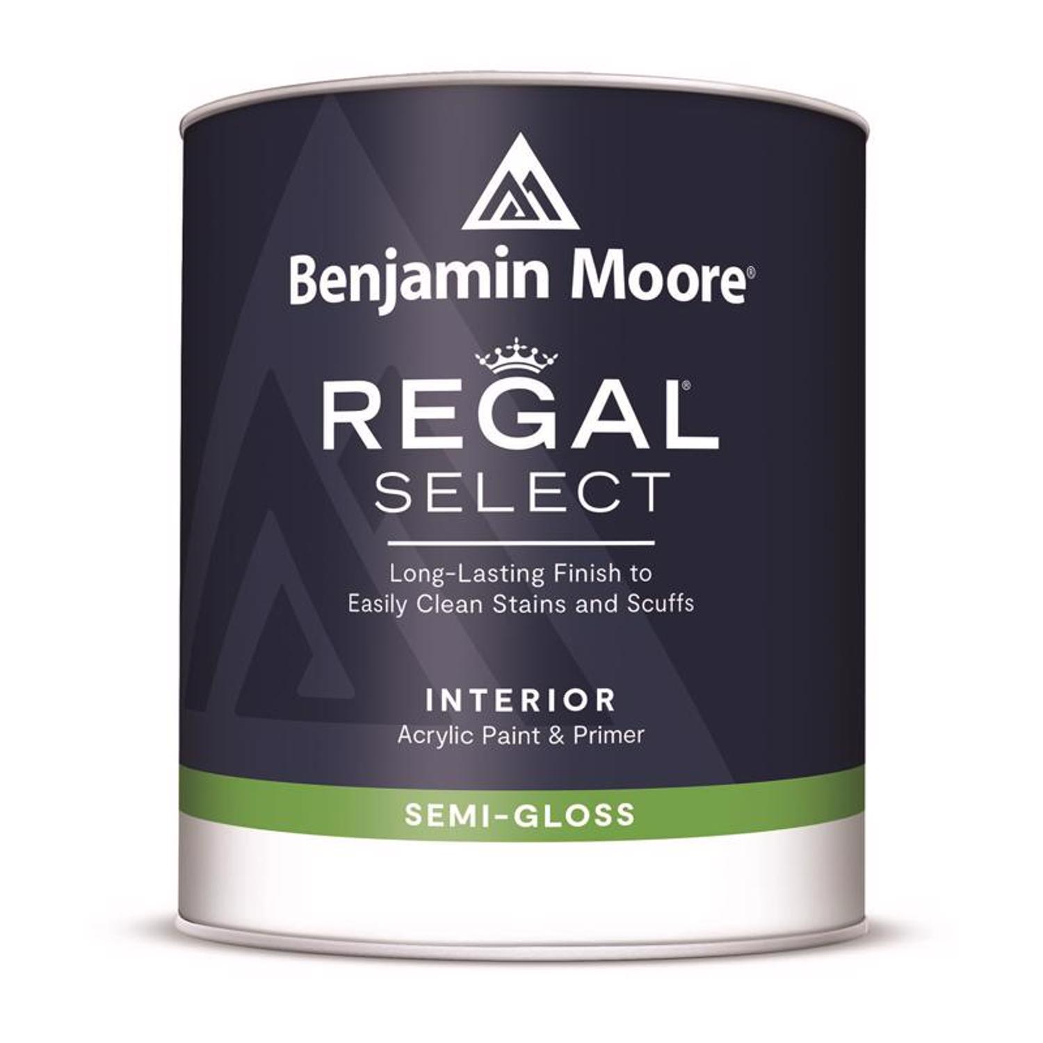 Benjamin Moore Regal Select Semi-Gloss Base 4 Paint and Primer Interior 1 qt - Intensery