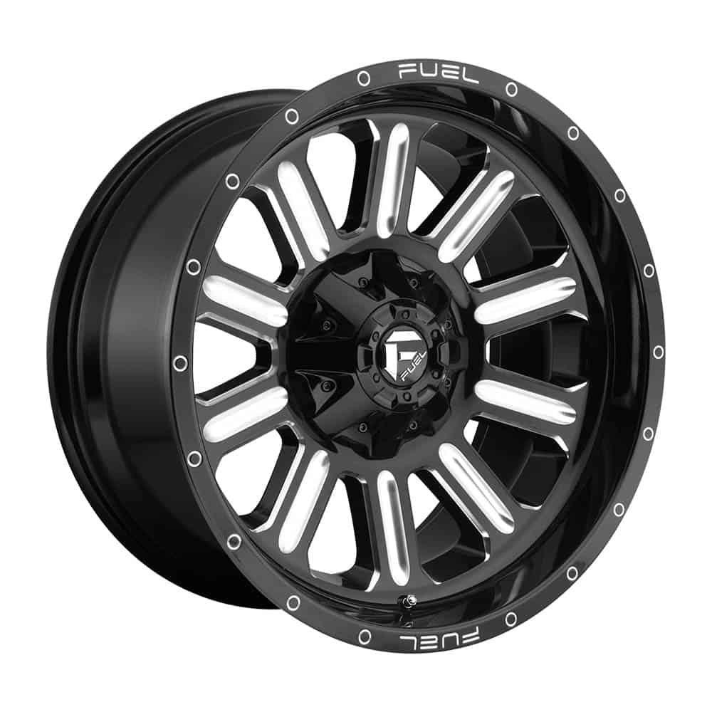 Fuel 1PC D620 HARDLINE D620 15X8 5X5.5 GL-BLK-MIL -18MM - Intensery