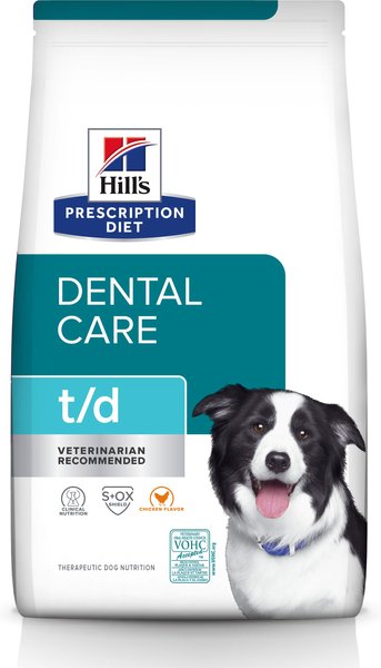 Hill's Prescription Diet t/d Dental Care Chicken Flavor Dry Dog Food - Intensery